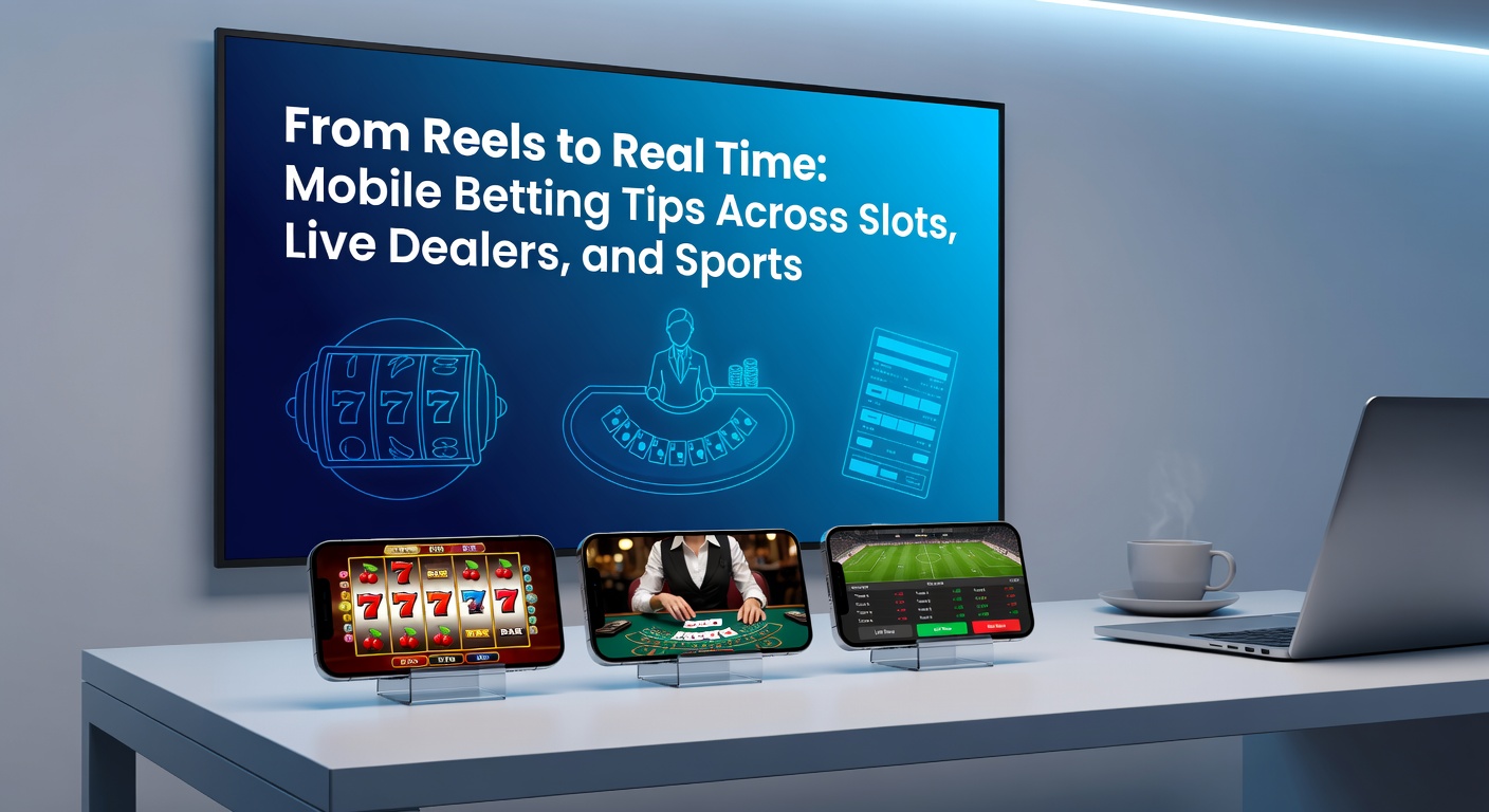 Live dealer at a mobile blackjack table, with chat bubbles and betting chips visible on a phone screen during a tense hand