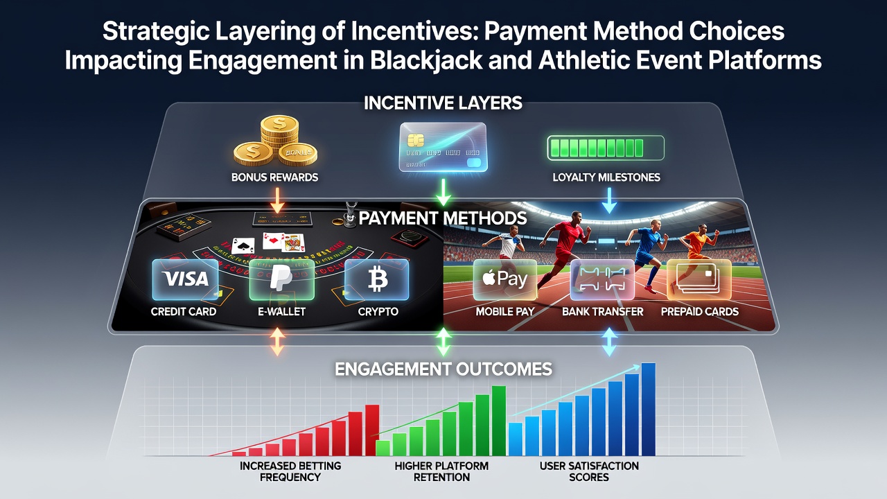 Strategic layering of incentives in payment methods for blackjack and sports platforms